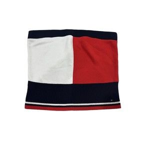 Tommy Hilfiger Denim Medium Y2K Crop Tube Top Sleeveless Red White Blue Knit